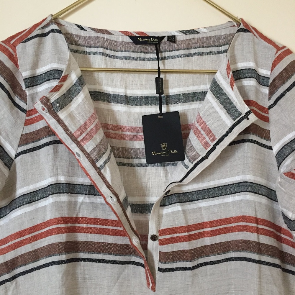 NWT: Massimo Dutti Linen  Maxi Dress sz 8